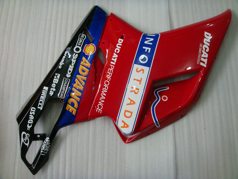 Red and White Black Performance - Ducati 848/1098/1198 07-11 Fairing Kit