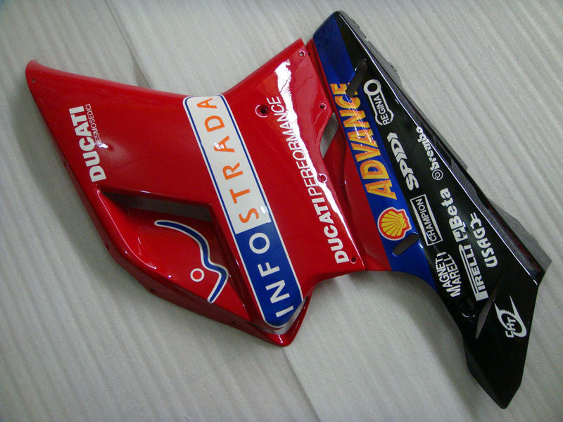 Red and White Black Performance - Ducati 848/1098/1198 07-11 Fairing Kit