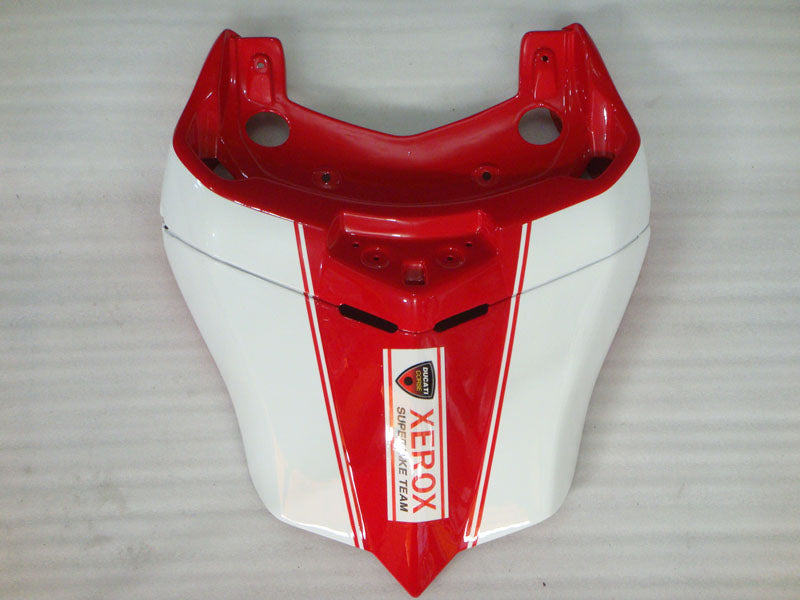 Red and White Black PIRELLI - Ducati 749 05-06 Fairing Kit (Single Passenger Seat)