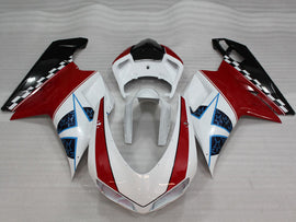 Red White and Black Star - Ducati 848/1098/1198 07-11 Fairing Kit