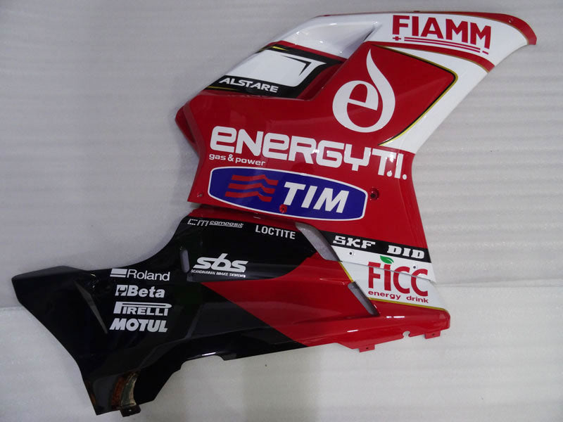 Red and White Black TIM - Ducati 848/1098/1198 07-11 Fairing Kit