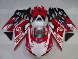 Red and White Black TIM - Ducati 848/1098/1198 07-11 Fairing Kit