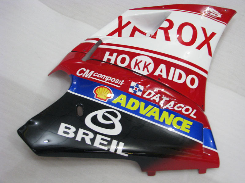 Red and White Black XEROX - Ducati 748/916/996/998 96-02 Fairing Kit