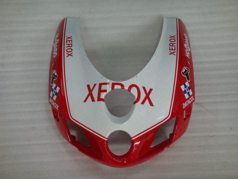 Red and White Black Xerox - Ducati 749/999 05-06 Fairing Kit (Single Passenger Seat)