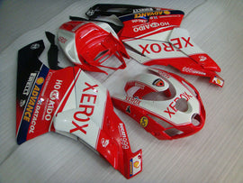 Red and White Black Xerox - Ducati 999 03-04 Fairing Kit (Single Passenger Seat)