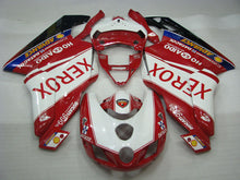Cargar imagen en el visor de la galería, Red and White Black Xerox - Ducati 999 05-06 Fairing Kit (Single Passenger Seat)