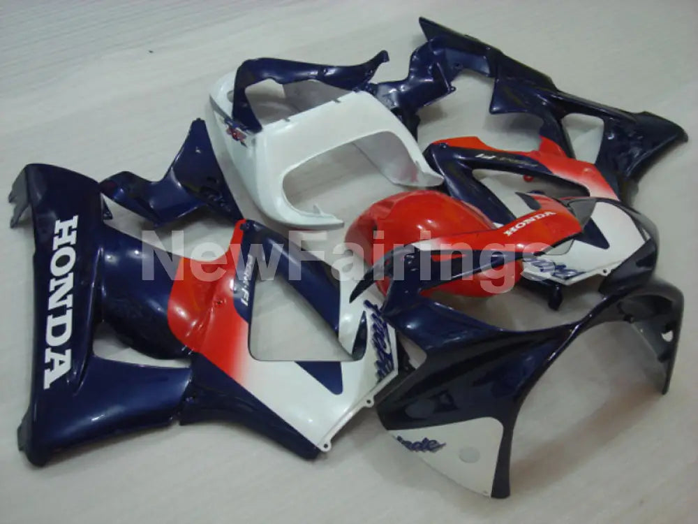 Red and White Blue Factory Style - CBR 929 RR 00-01 Fairing Kit
