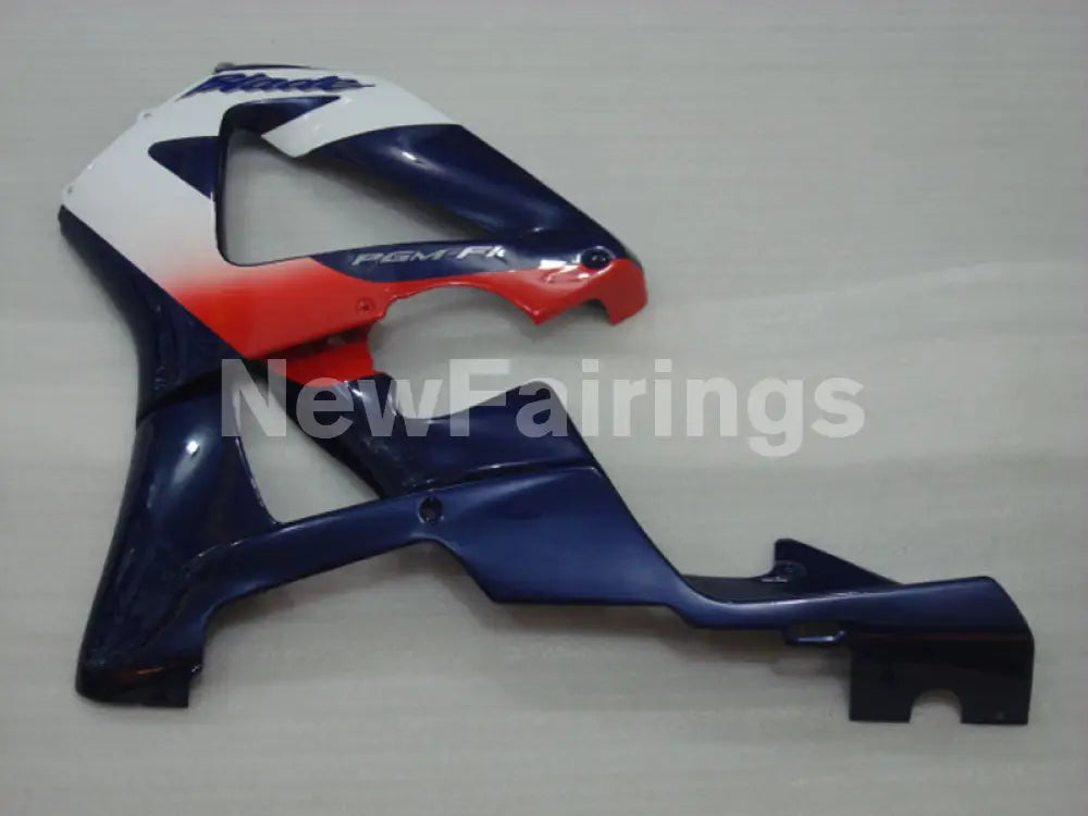 Red and White Blue Factory Style - CBR 929 RR 00-01 Fairing Kit