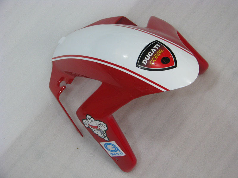 Red and White Blue FILA - Ducati 749/999 03-04 Fairing Kit (Single Passenger Seat)