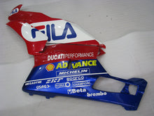 Cargar imagen en el visor de la galería, Red and White Blue FILA - Ducati 749/999 03-04 Fairing Kit (Single Passenger Seat)