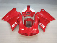 Cargar imagen en el visor de la galería, Red and White Factory Style - Ducati 748 96-02 Fairing Kit (Single Passenger Seat)