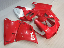 Cargar imagen en el visor de la galería, Red and White Factory Style - Ducati 748 96-02 Fairing Kit (Single Passenger Seat)