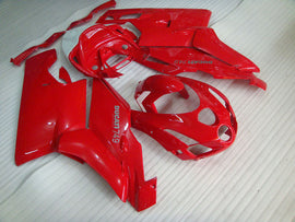 Red and White Factory Style - Ducati 749 03-04 Fairing Kit (Single Passenger Seat)