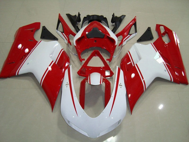 Red and White Factory Style - Ducati 848/1098/1198 07-11 Fairing Kit