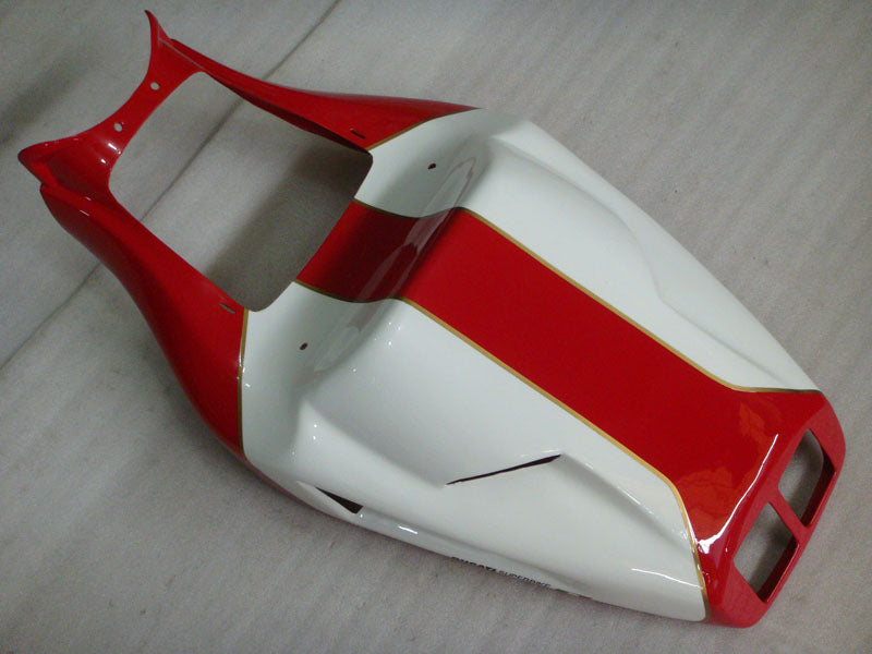 Red and White Factory Style - Ducati 916 96-02 Fairing Kit (Single Passenger Seat)