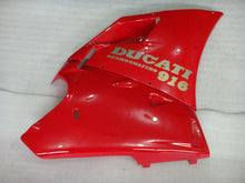 Cargar imagen en el visor de la galería, Red and White Factory Style - Ducati 916 96-02 Fairing Kit (Single Passenger Seat)