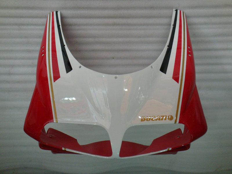 Red and White Factory Style - Ducati 996 96-02 Fairing Kit (Single Passenger Seat)