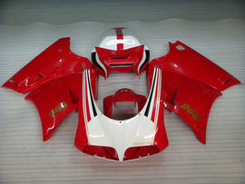 Red and White Factory Style - Ducati 996 96-02 Fairing Kit (Single Passenger Seat)