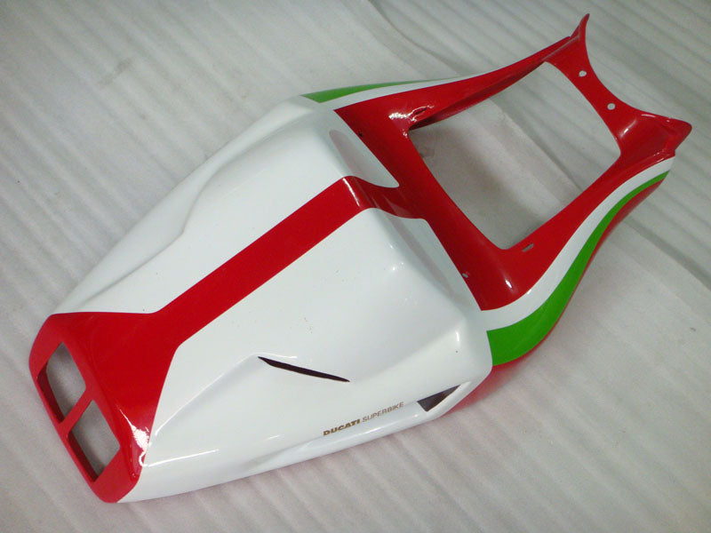 Red White Factory Style - Ducati 996 96-02 Fairing Kit (Single Passenger Seat)