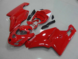 Red and White Factory Style - Ducati 999 03-04 Fairing Kit (Single Passenger Seat)