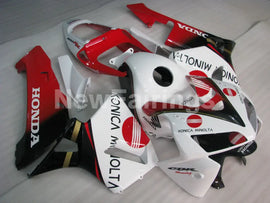 Red and White Konica Minolta - CBR600RR 05-06 Fairing Kit