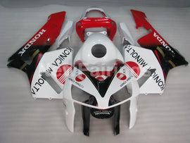 Red and White Konica Minolta - CBR600RR 05-06 Fairing Kit