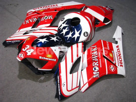 Red and White Moriwaki - CBR1000RR 04-05 Fairing Kit