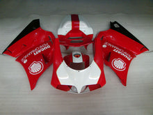 Cargar imagen en el visor de la galería, Red and White Shell - Ducati 748/916/996/998 96-02 Fairing Kit (Single Passenger Seat)