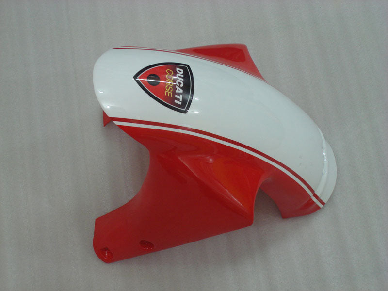 Red and White XEROX - Ducati 748/916/996/998 96-02 Fairing Kit (Single Passenger Seat)
