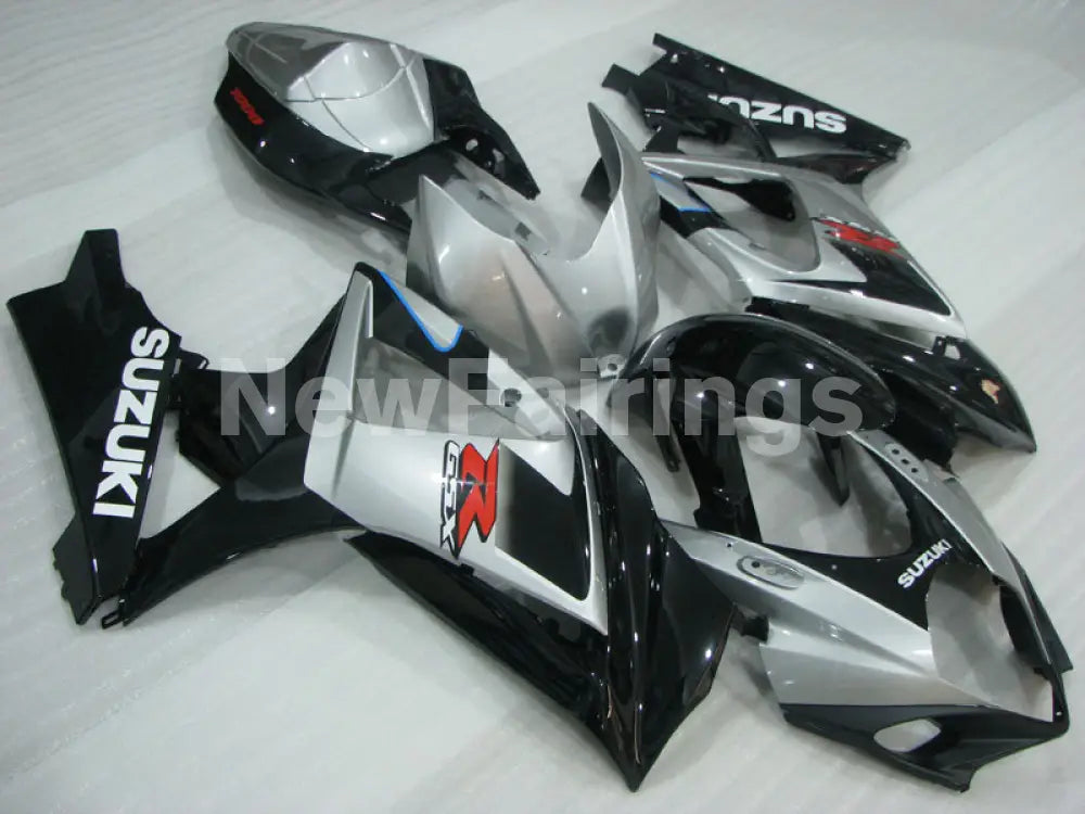 Silver and Black Factory Style - GSX-R1000 07-08 Fairing Kit