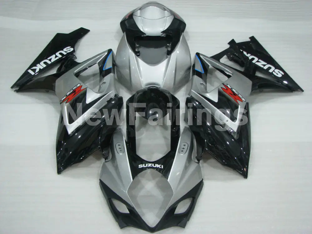 Silver and Black Factory Style - GSX-R1000 07-08 Fairing Kit