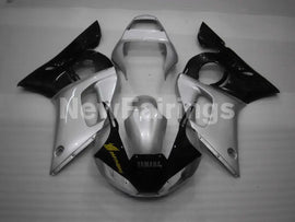 Silver and Black Factory Style - YZF-R6 98-02 Fairing Kit