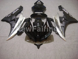 Silver and Black Matte Black Factory Style - YZF-R6 06-07 Fairing Kit