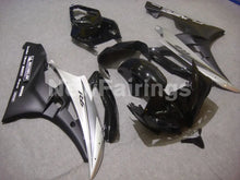 Cargar imagen en el visor de la galería, Silver and Black Matte Black Factory Style - YZF-R6 06-07 Fairing Kit