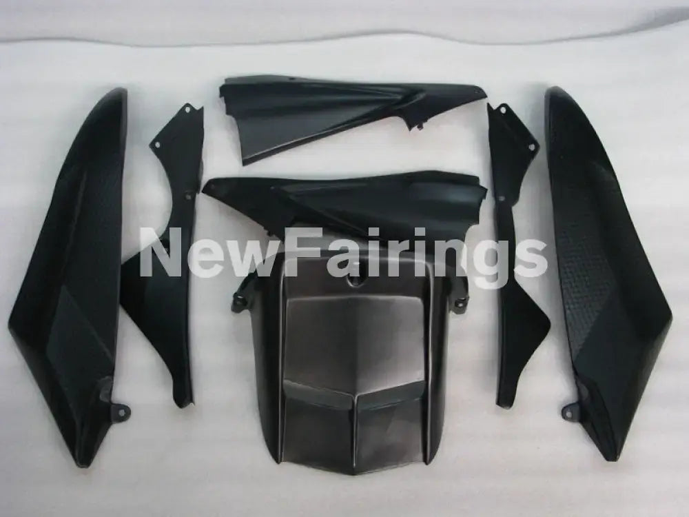 Silver and Black Matte Black Factory Style - YZF-R6 06-07 Fairing Kit