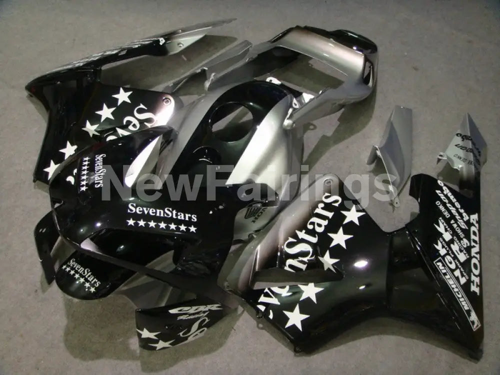 Silver and Black SevenStars - CBR600RR 03-04 Fairing Kit