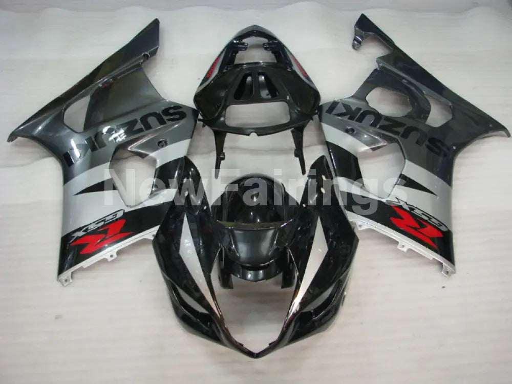 Silver and Grey Black Factory Style - GSX-R1000 03-04 Fairing Kit