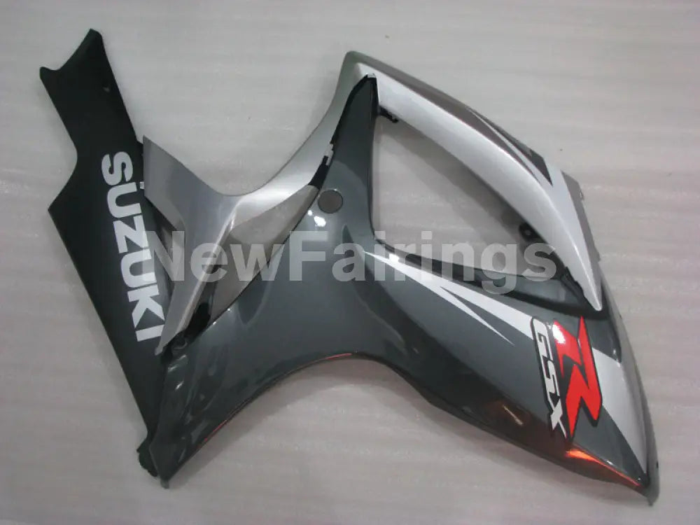 Silver and Grey Black Factory Style - GSX-R600 06-07 Fairing Kit