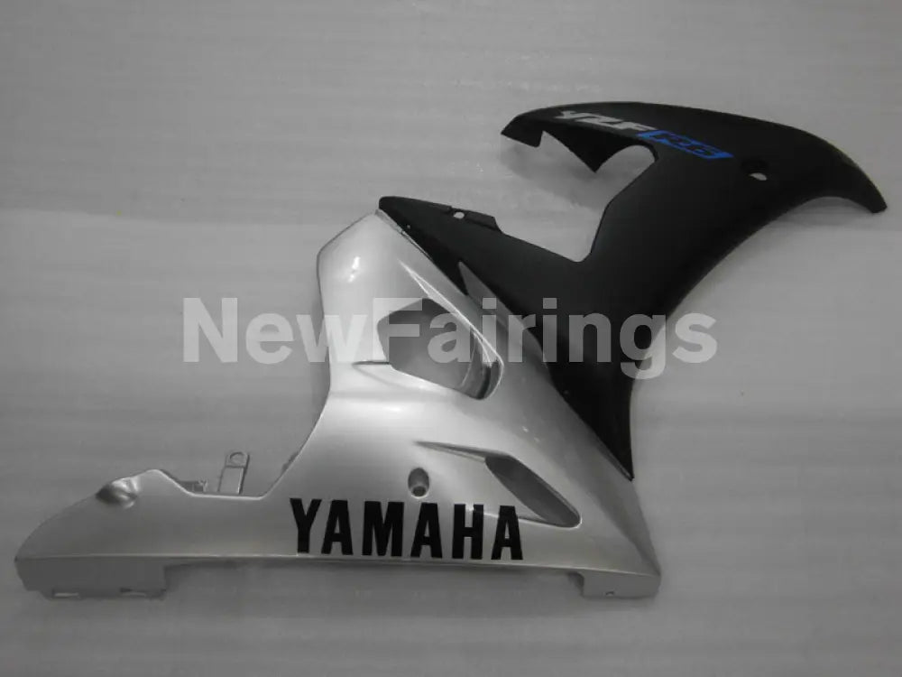 Silver and Matte Black Factory Style - YZF-R6 03-04 Fairing Kit