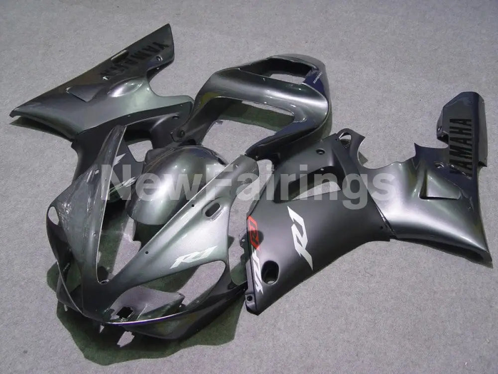 Silver and Matte Grey Factory Style - YZF-R1 00-01 Fairing Kit