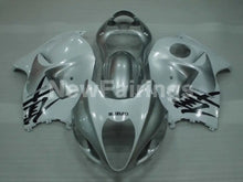 Cargar imagen en el visor de la galería, Silver and White Factory Style - GSX1300R Hayabusa 99-07 Fairing Kit