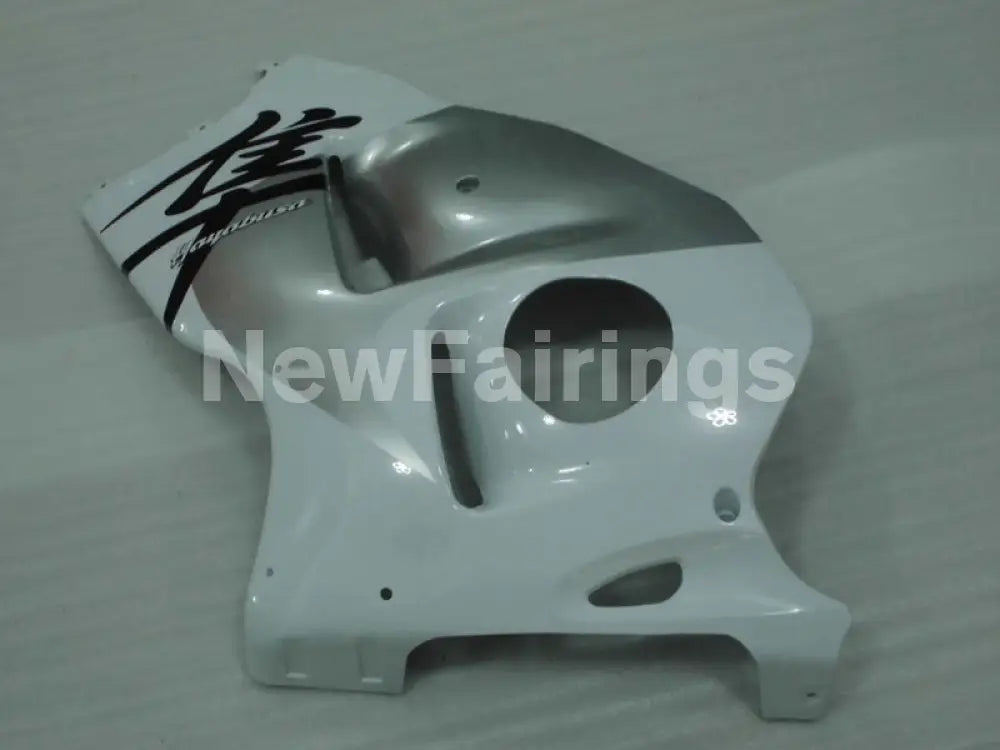 Silver and White Factory Style - GSX1300R Hayabusa 99-07 Fairing Kit