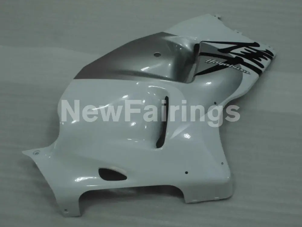 Silver and White Factory Style - GSX1300R Hayabusa 99-07 Fairing Kit
