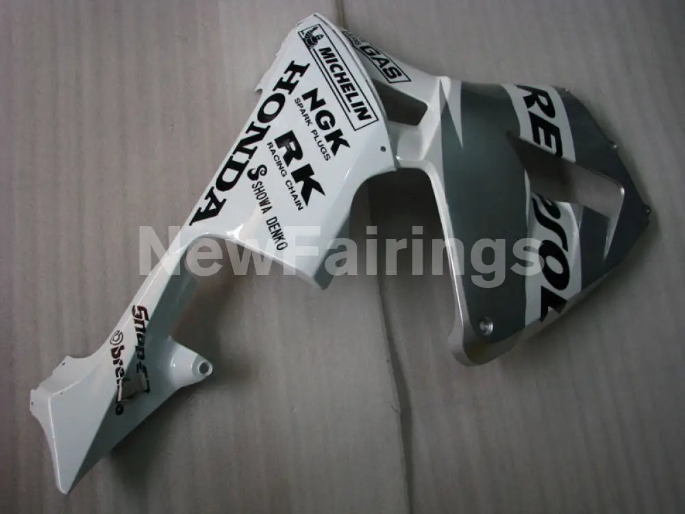 Silver and White Repsol - CBR600RR 03-04 Fairing Kit