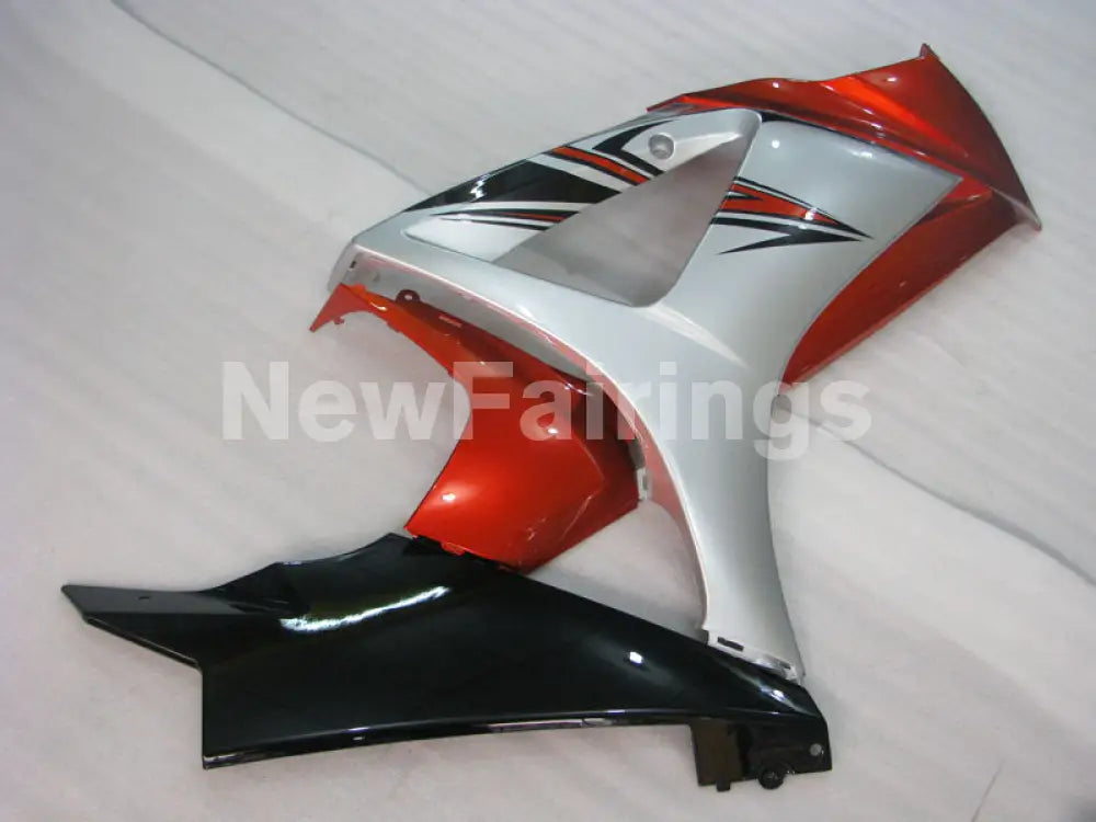 Silver and Wine Red Black Factory Style - GSX-R1000 07-08 Fairing Kit