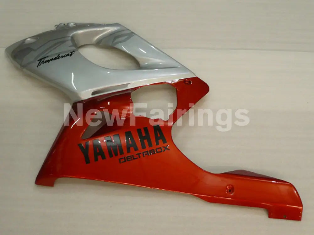 Silver and Wine Red Black Factory Style - YZF600R Thundercat 96-07 Fairing Kit