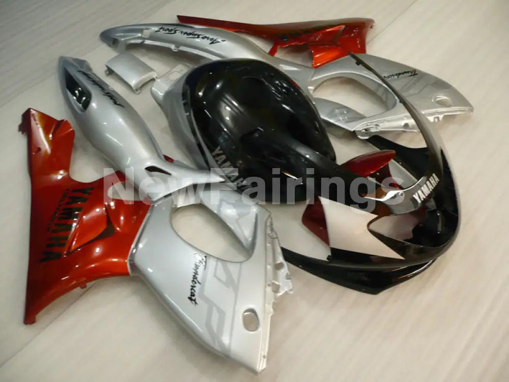 Silver and Wine Red Black Factory Style - YZF600R Thundercat 96-07 Fairing Kit