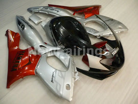 Silver and Wine Red Black Factory Style - YZF600R Thundercat 96-07 Fairing Kit