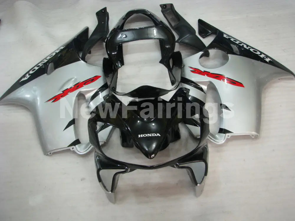 Silver Black Factory Style - CBR600 F4i 01-03 Fairing Kit