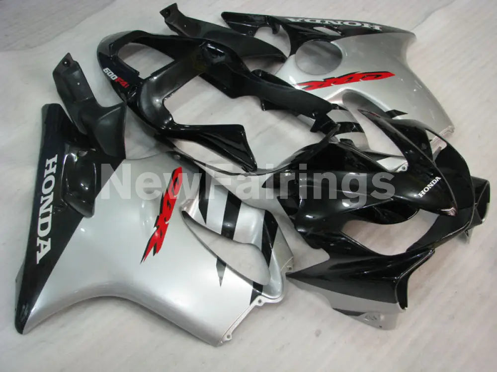 Silver Black Factory Style - CBR600 F4i 01-03 Fairing Kit